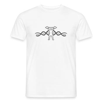 Fitness Strength Training Muscle Athletes Bodybuilder - T-shirt homme - blanc - Devant - AI Model Male 178 dark (178cm)