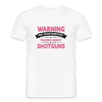 Funny Duck Hunting Design Hunter Hunting Duck Design - Men's T-Shirt - white - Front - AI Model Male 178 dark (178cm)
