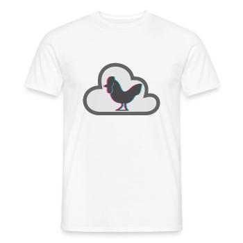 KENNR1CH CHICKEN SMOKE MERCH - Männer T-Shirt - Weiß - Vorne - AI Model Male 178 dark (178cm)
