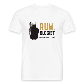 rum ologist - T-shirt homme - blanc - Devant - AI Model Male 178 dark (178cm)