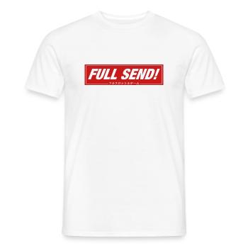 VOLLSTÄNDIGES SENDEN! - Männer T-Shirt - Weiß - Vorne - AI Model Male 178 dark (178cm)