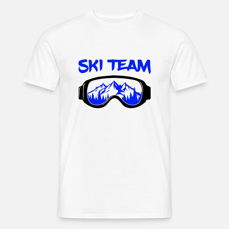 Ski Team - Männer T-Shirt - Weiß