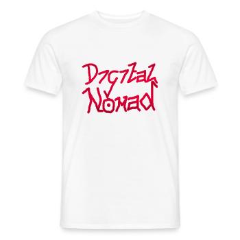 Digital Noobmad Design - Red - Men's T-Shirt - white - Front - AI Model Male 178 dark (178cm)