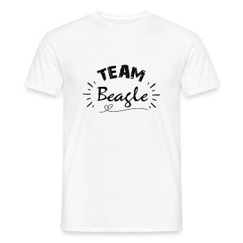 Team beagle - T-shirt homme - blanc - Devant - AI Model Male 178 dark (178cm)