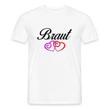 braut 1 - Männer T-Shirt - Weiß - Vorne - AI Model Male 178 dark (178cm)