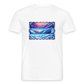 Walking the long cold forest - Men's T-Shirt - white - Front - AI Model Male 178 dark (178cm)
