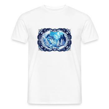 Journées froides perdues - T-shirt homme - blanc - Devant - AI Model Male 178 dark (178cm)