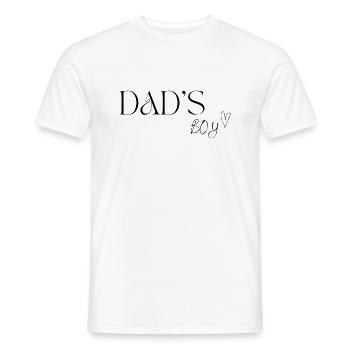 DAD'S BOY - Männer T-Shirt - Weiß - Vorne - AI Model Male 178 dark (178cm)