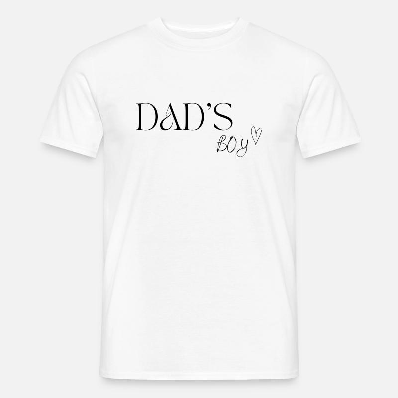 DAD'S BOY - Männer T-Shirt - Weiß