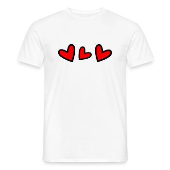 HAPPY BIRTHDAY. HAPPY BIRTHDAY. ANNIVERSARY. - Men's T-Shirt - white - Front - AI Model Male 178 dark (178cm)