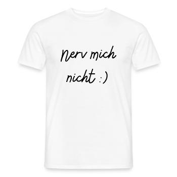 Don't annoy me - Men's T-Shirt - white - Front - AI Model Male 178 dark (178cm)