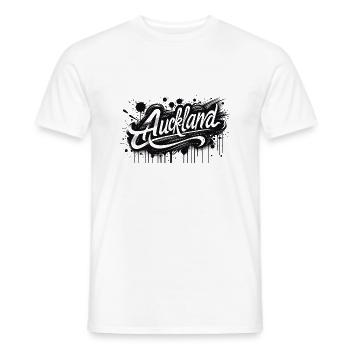 Auckland - New Zealand - Neuseeland Kiwi Aotearoa - Männer T-Shirt - Weiß - Vorne - AI Model Male 178 dark (178cm)