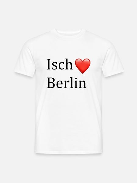 isch liebe Berlin - Männer T-Shirt - Weiß