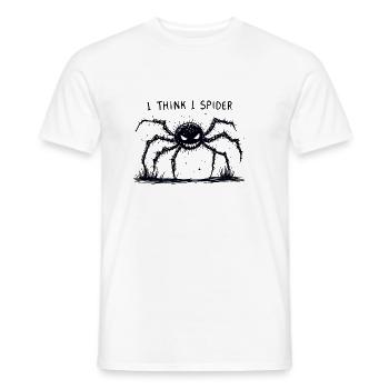 I Think I Spider - Männer T-Shirt - Weiß - Vorne - AI Model Male 178 dark (178cm)