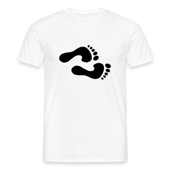 Füße - Männer T-Shirt - Weiß - Vorne - AI Model Male 178 dark (178cm)