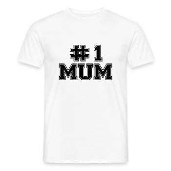 Number One Mum - Männer T-Shirt - Weiß - Vorne - AI Model Male 178 dark (178cm)