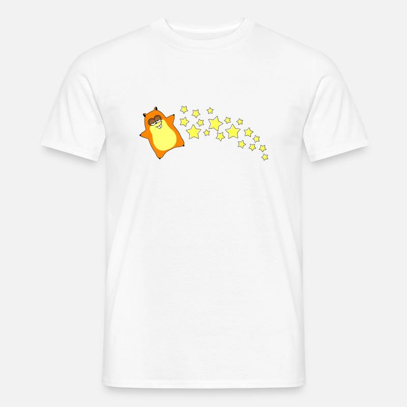 HamSternschnuppe - Männer T-Shirt - Weiß