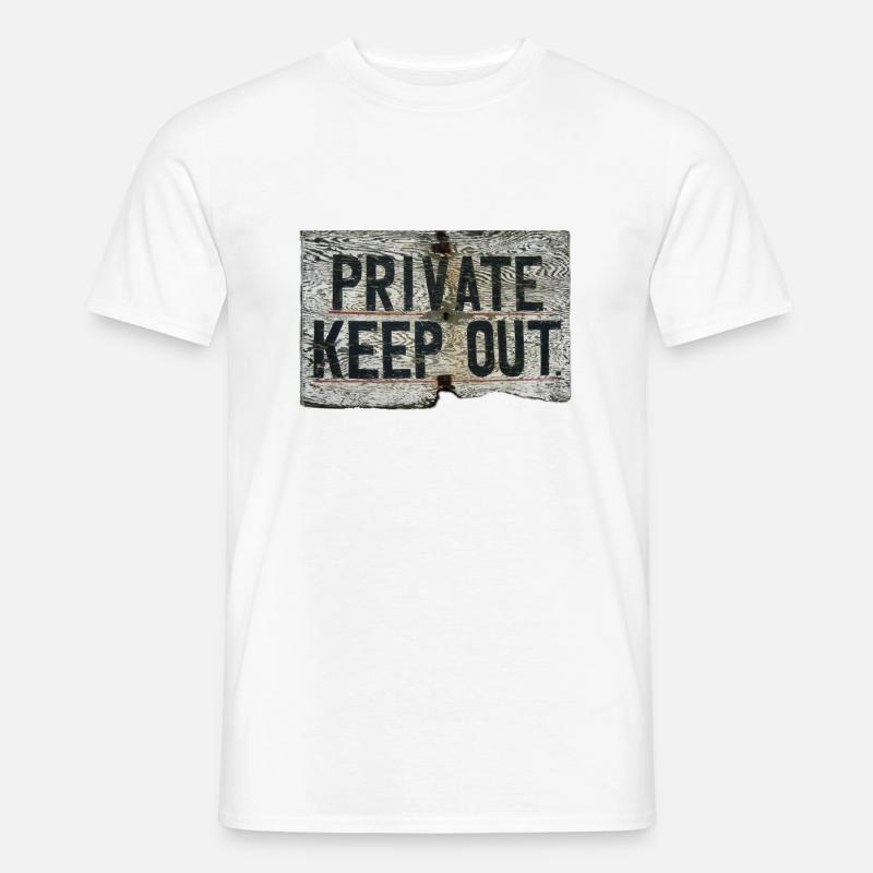 PRIVATE - Männer T-Shirt - Weiß