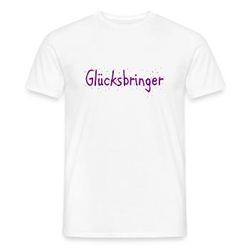 Glücksbringer - Männer T-Shirt - Weiß - Vorne - AI Model Male 178 dark (178cm)