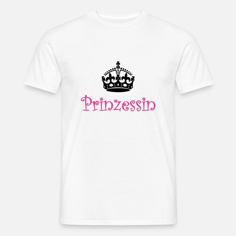 Prinzessin Krone - Männer T-Shirt - Weiß
