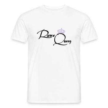 Rave Queen - T-shirt homme - blanc - Devant - AI Model Male 178 dark (178cm)