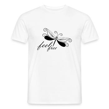 niveau à bulle - T-shirt homme - blanc - Devant - AI Model Male 178 dark (178cm)