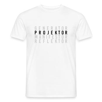 Human Design System Typ Projektor warten Gruppe - Männer T-Shirt - Weiß - Vorne - AI Model Male 178 dark (178cm)