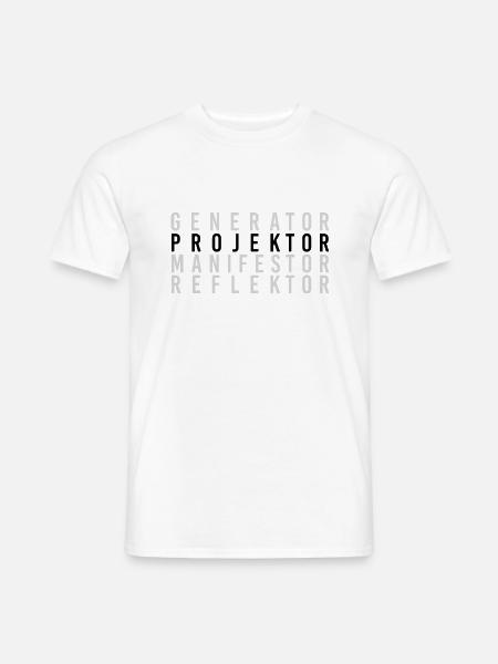 Human Design System Typ Projektor warten Gruppe - Männer T-Shirt - Weiß