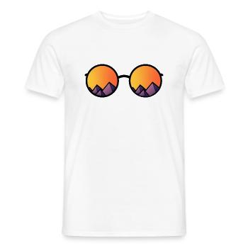 Sunglasses good vibe sommer Sonne Sonnenbrille sun - Männer T-Shirt - Weiß - Vorne - AI Model Male 178 dark (178cm)