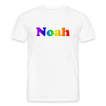 Noah - Men's T-Shirt - white - Front - AI Model Male 178 dark (178cm)