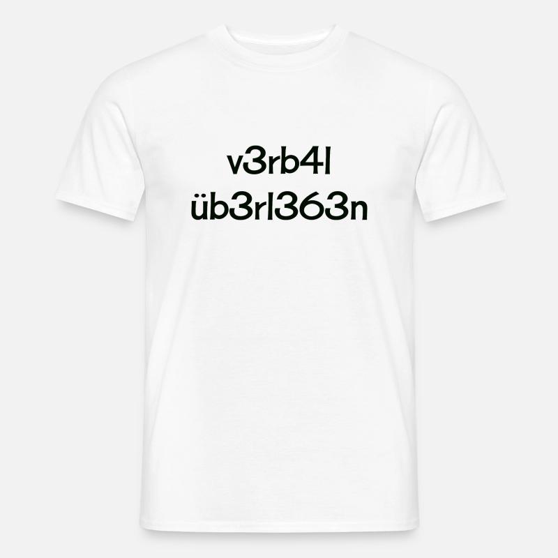 Verbal - Männer T-Shirt - Weiß
