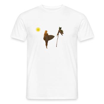 beach vibes miami - Männer T-Shirt - Weiß - Vorne - AI Model Male 178 dark (178cm)