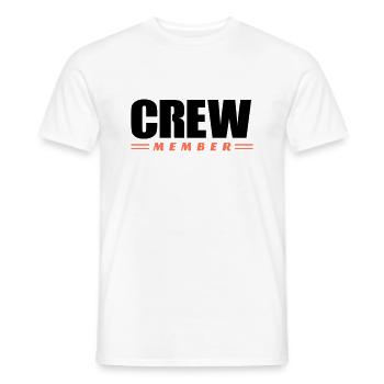 Membre d’équipage - T-shirt homme - blanc - Devant - AI Model Male 178 dark (178cm)