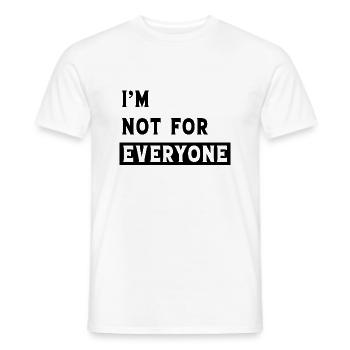 Ich bin nicht jedermanns Sache - Männer T-Shirt - Weiß - Vorne - AI Model Male 178 dark (178cm)