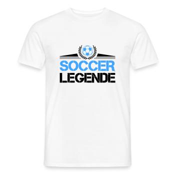 Football Légende du football - T-shirt homme - blanc - Devant - AI Model Male 178 dark (178cm)