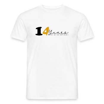 Jahrgang 2010 Lustig 14 Jahre Bday Männer Frauen - Männer T-Shirt - Weiß - Vorne - AI Model Male 178 dark (178cm)