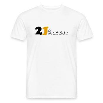 Vintage 2003 Funny 21 Year Old Bday Men Women - Men's T-Shirt - white - Front - AI Model Male 178 dark (178cm)