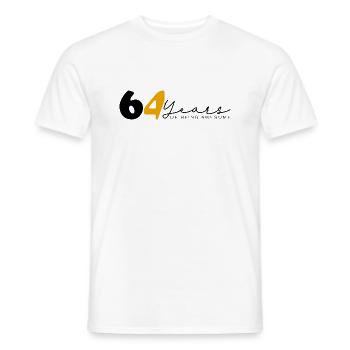 Jahrgang 1960 Lustig 64 Jahre Bday Männer Frauen - Männer T-Shirt - Weiß - Vorne - AI Model Male 178 dark (178cm)