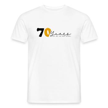Vintage 1954 Funny 70 Year Old Bday Men Women - Men's T-Shirt - white - Front - AI Model Male 178 dark (178cm)