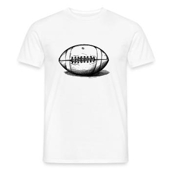Just an American Football - Männer T-Shirt - Weiß - Vorne - AI Model Male 178 dark (178cm)