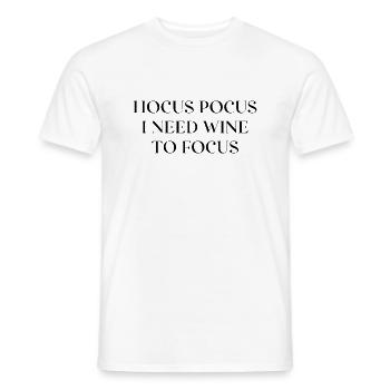 HOCUS POKUS - Männer T-Shirt - Weiß - Vorne - AI Model Male 178 dark (178cm)