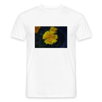 gelbe Blume - Männer T-Shirt - Weiß - Vorne - AI Model Male 178 dark (178cm)