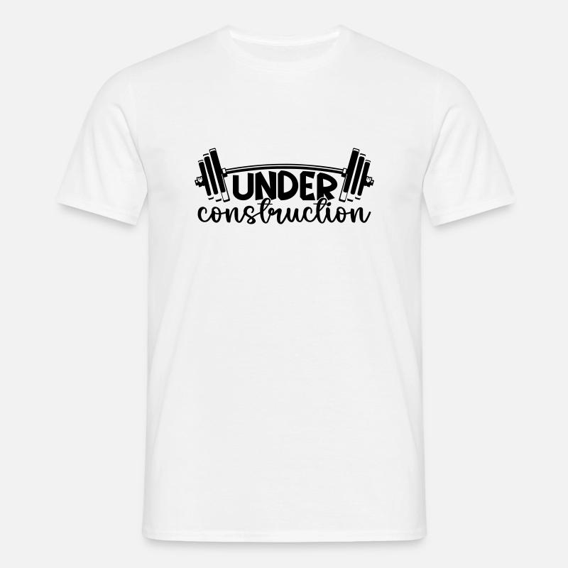 Under Construction - Männer T-Shirt - Weiß