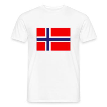 norway(m) - Männer T-Shirt - Weiß - Vorne - AI Model Male 178 dark (178cm)