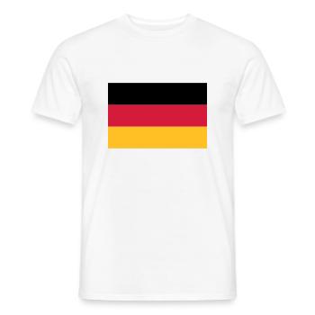 Germany flag - Men's T-Shirt - white - Front - AI Model Male 178 dark (178cm)