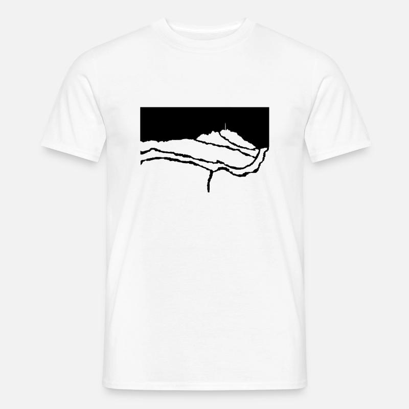Berg Säntis Geschenk T-shirt Geschenkidee - Männer T-Shirt - Weiß