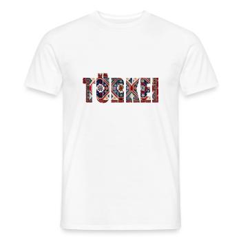 turkey carpet - Men's T-Shirt - white - Front - AI Model Male 178 dark (178cm)