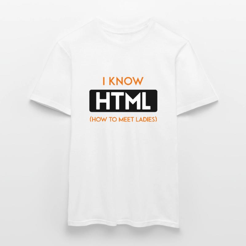 HTML web developer entwickler CSS Programmierer Männer T-Shirt