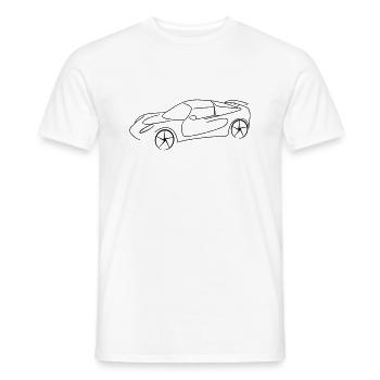 Sportwagen Rennen Tribal - Männer T-Shirt - Weiß - Vorne - AI Model Male 178 dark (178cm)