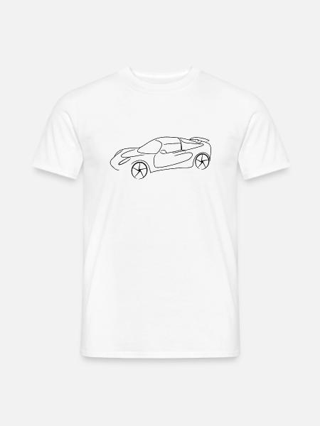 Sportwagen Rennen Tribal - Männer T-Shirt - Weiß